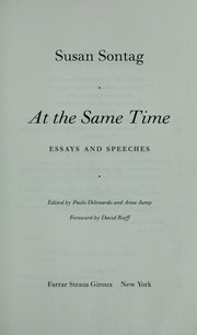 Cover of: At the same time by Susan Sontag