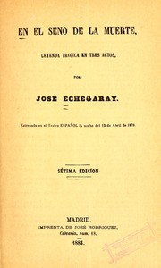 Book: En el seno de la muerte By JosÃ© Echegaray