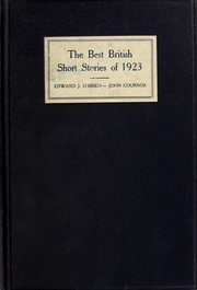 Cover of: The Best British short stories of 1923: and yearbook of the British short story