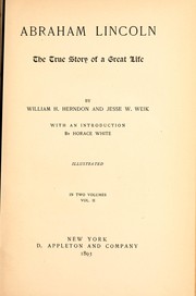 Cover of: Abraham Lincoln by William Henry Herndon