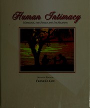 Cover of: Human intimacy by Frank D. Cox