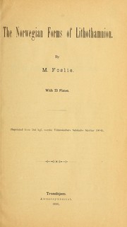 Cover of: The Norwegian forms of Lithothamnion