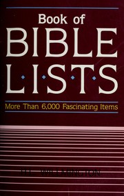 Cover of: Willmington's book of Bible lists