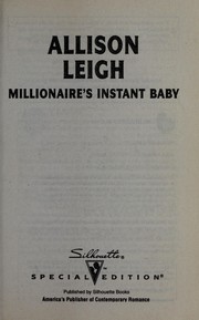 Cover of: Millionaire's instant baby