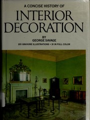 Cover of: A concise history of interior decoration.