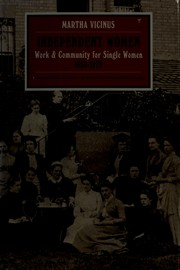 Cover of: Independent women: work and community for single women, 1850-1920