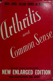 Cover of: Arthritis and common sense: illustrated with menus.