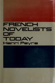 Cover of: French novelists of today.