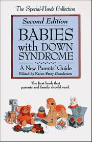 Cover of: Babies with Down syndrome: a new parents' guide