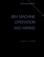 Cover of: IBM machine operation and wiring by Lawrence J. Salmon