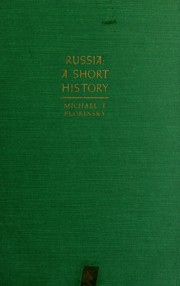 Cover of: Russia: a short history.