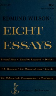 Cover of: Eight essays