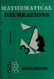 Cover of: La mathématique des jeux, ou Récréations mathématiques