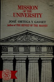 Cover of: Mission of the university.