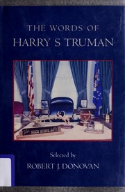 Cover of: The words of Harry S. Truman