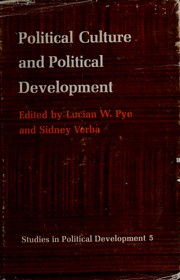Political culture and political development by Pye, Lucian W.