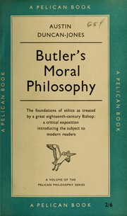 Butler's moral philosophy by Austin Duncan-Jones