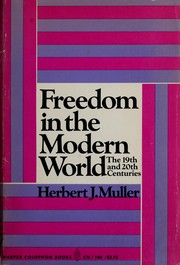 Cover of: Freedom in the modern world
