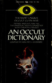 Cover of: An occult dictionary for the millions