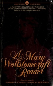Cover of: Mary Wollstonecraft (Mentor Books)