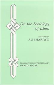 Cover of: On the Sociology of Islam: Lectures