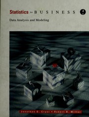 Cover of: Statistics for business: data analysis and modeling