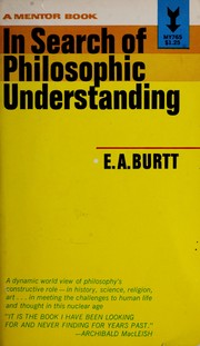 Cover of: In search of philosophic understanding