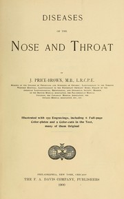 Cover of: Diseases of the nose and throat