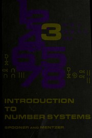 Cover of: Introduction to number systems by George A. Spooner