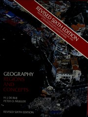 Cover of: Geography regions and concepts by Harm J. de Blij