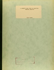 Cover of: A synoptic case study of objective tropical analysis