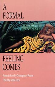Cover of: A formal feeling comes: poems in form by contemporary women