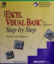 Cover of: Microsoft Excel Visual Basic for applications step by step: version 5 for Windows