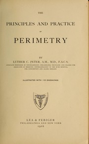 Cover of: The principles and practice of perimetry