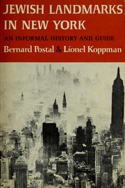 Cover of: Jewish landmarks in New York: an informal history and guide