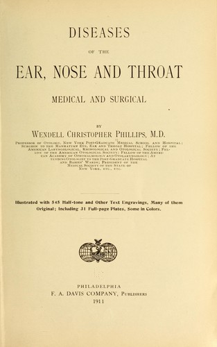 Diseases of the ear, nose and throat