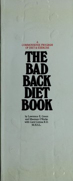 Cover of: The bad back diet book
