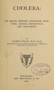Cover of: Cholera