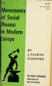 Cover of: Movements of social dissent in modern Europe.