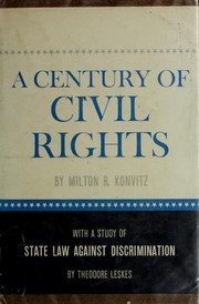 Cover of: A century of civil rights