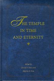 Cover of: The Temple in Time & Eternity (Temples Through the Ages, No. 2)