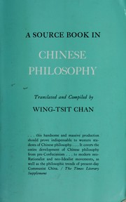 Cover of: A source book in Chinese philosophy.