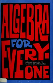 Cover of: Algebra for Everyone