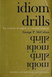 Cover of: Idiom drills for students of English as a second language