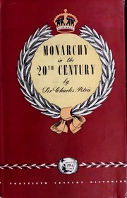 Cover of: Monarchy in the twentieth century.
