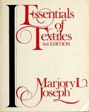 Cover of: Essentials of textiles