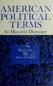 Cover of: American political terms by Sperber, Hans