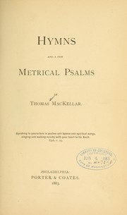 Cover of: Hymns and a few metrical Psalms