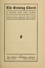 Cover of: The growing church