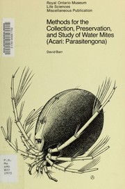 Cover of: Methods for the collection, preservation, and study of water mites (Acari: Parasitengona)